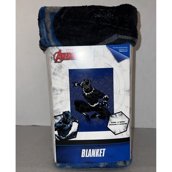 New Black Panther Claws Out 62” x 90” Throw Blanket for Kids Large Avengers - Picture 3 of 6